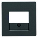 Розетка USB двойная, для зарядка, 1,4 А, вставка антрацит 10336086 + 260205