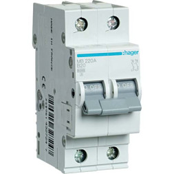 Автомат Hager B20А / 2 пол / MB220A