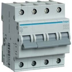 Автомат Hager C25А / 4 пол / MC425A