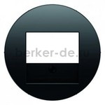 Розетка акустическая двойная стерео Berker R.classic черный глянцевый 457309 + 10382045