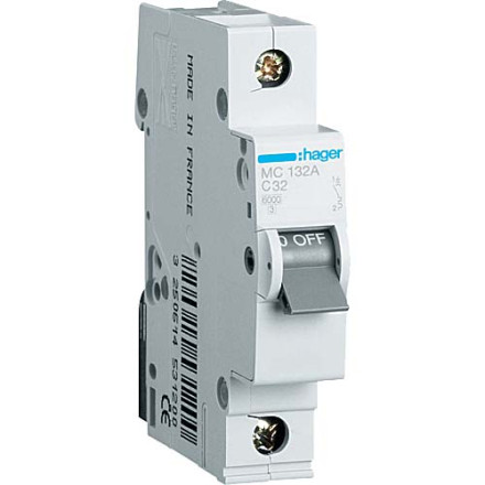 Автомат Hager C32А / 1 пол / MC132A