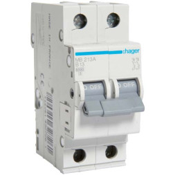 Автомат Hager B13А / 2 пол / MB213A