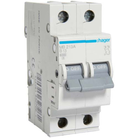 Автомат Hager B13А / 2 пол / MB213A