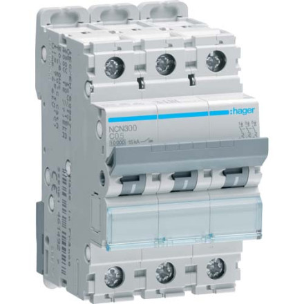 Автомат Hager C0,5А / 3 пол / NCN300