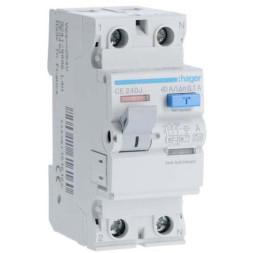 УЗО Hager / 40A / 100mA / A-тип / 2 пол. / CE240J