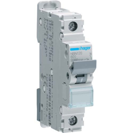 Автомат Hager B20А / 1 пол / NBN120