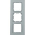 Рамка тройная B.7. стекло алюминий 10136414