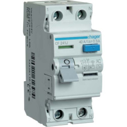 УЗО Hager / 40A / 300mA / AC-тип / 2 пол. / CF241J