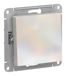 Переключатель 1-клавишный перекрестный Schneider Electric ATLASDESIGN, скрытый монтаж, жемчуг