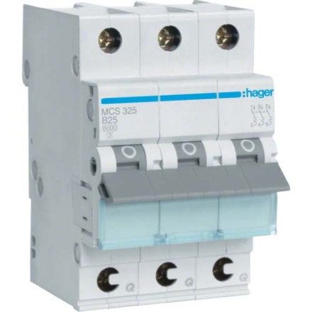 Автомат Hager C25А / 3 пол / MCS325