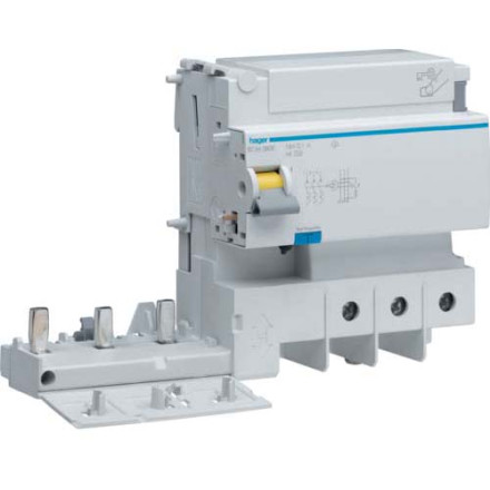 Дифф. блок для автоматов Hager 80-125А / 125A / 30mA / A-тип / 3 пол / 15kA / BDH380E