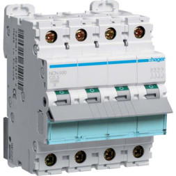 Автомат Hager C0,5А / 4 пол / NCN400