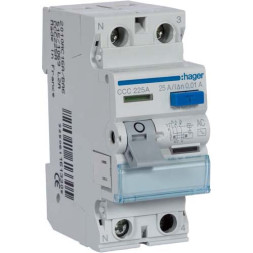 УЗО Hager / 25A / 10mA / AC-тип / 2 пол. / CCC225A