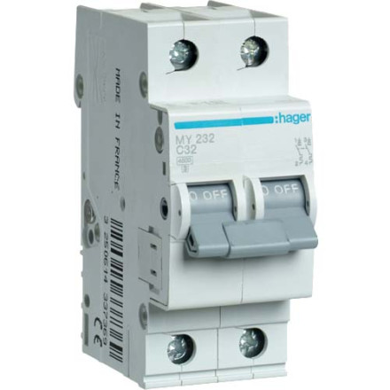Автомат Hager C32А / 2 пол / MY232